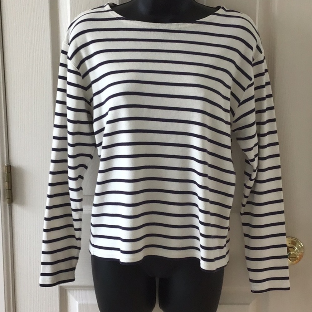 L. L. Bean striped sweater M